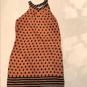 Patterned Halter Neck Dress